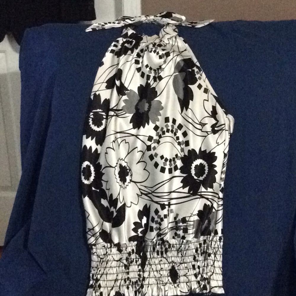 Black and White Halter top.